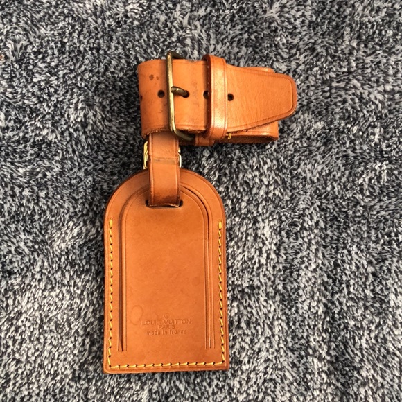 🧳Louis Vuitton Leather luggage bag tag with poignet ( Set #1) - Picture 17 of 17